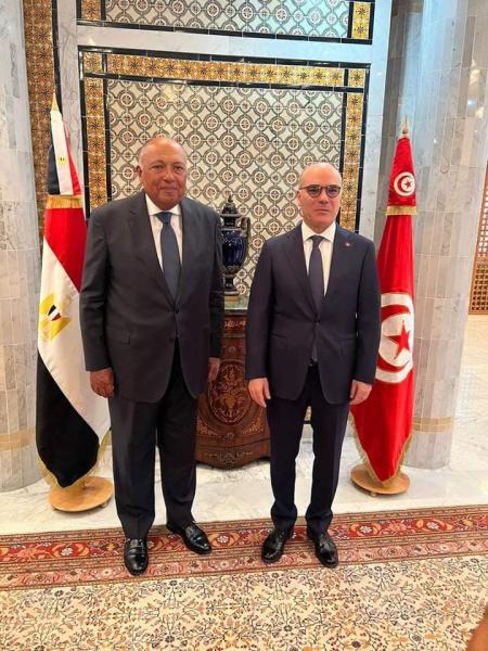 سامح شكري: ندعم جهود الرئيس”قيس سعيد” في بناء مستقبل أفضل للشعب التونسي