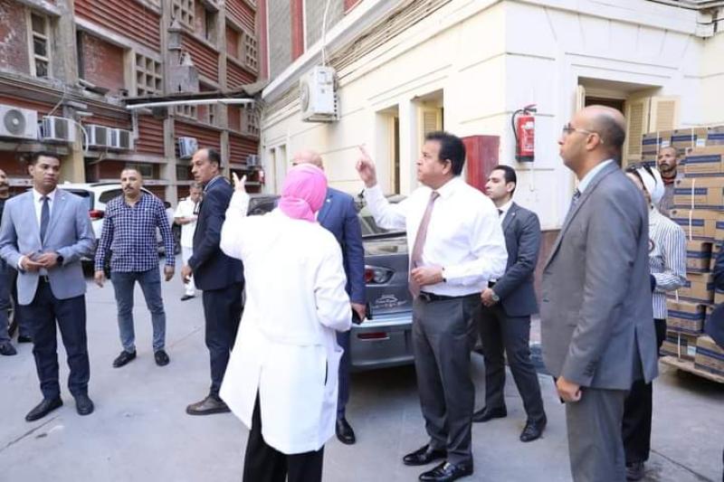 وزير الصحة يتفقد مستشفى الجلاء التعليمي لأمراض النساء والتوليد والأطفال