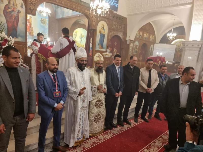 عمرو فتوح يشارك في احتفالات كنيسة السيدة العذراء والأنبا انطونيوس بمدينة بدر