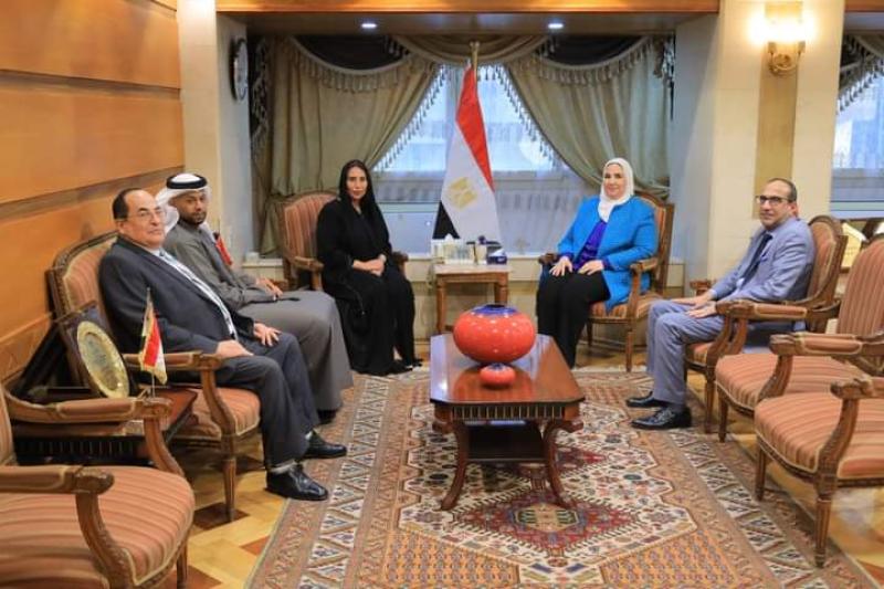القباج تبحث مع سفيرة الإمارات سبل تعزيز التعاون في قرى حياة كريمة وإغاثة غزة