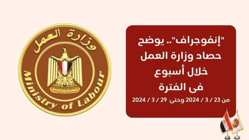 بالتفاصيل.. أنشطة وزارة العمل خلال هذا الأسبوع