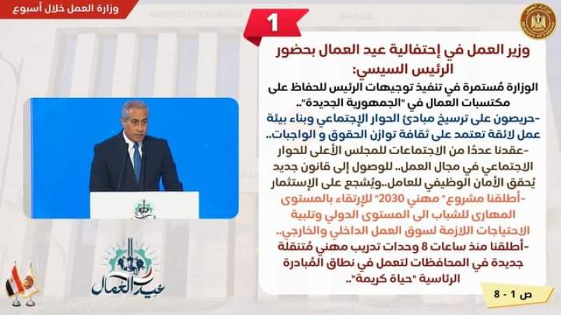 هذا ما فعلته وزارة العمل خلال هذا الأسبوع